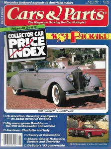 CARS & PARTS 1989 JULY - '53 DESOTO, '34 PACKARD V-12 SPORT PHAETON